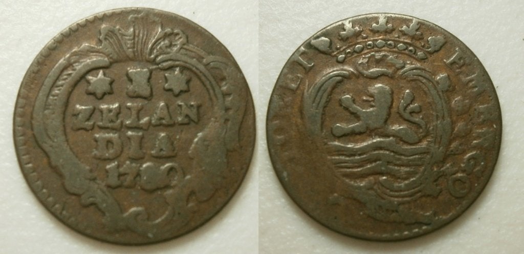 PD11604 Zeeland Duit 1780, Ophalen of Verzenden, Vóór koninkrijk, 1 cent, Losse munt