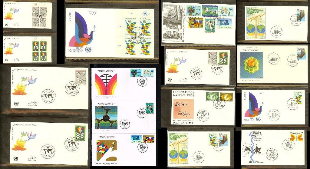 125x ++ FDC's VN/UNO Wenen [X35], Postzegels en Munten, Ophalen of Verzenden, Onbeschreven, Europa