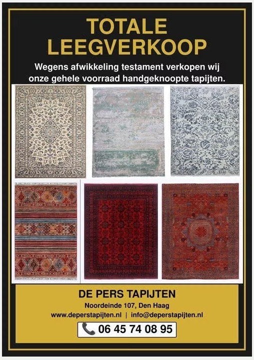 TOTALE LEEGVERKOOP HANDGEKNOOPTE TAPIJTEN, Ophalen, Handgeknoopt Perzisch Tapijt  Kelim Handgeweven Ziegler Beige, 200 cm of meer