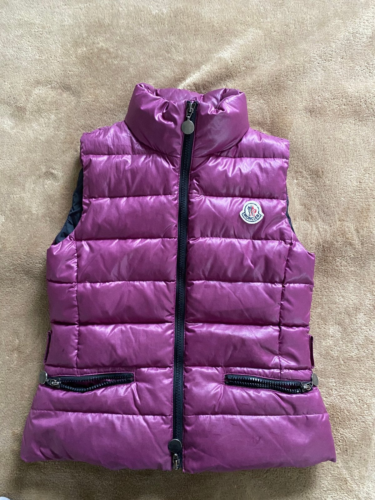 Moncler Tibb Gilet Paars Bodywarmer, Kleding | Heren, Ophalen of Verzenden, Zo goed als nieuw, Maat 46 (S) of kleiner, Paars