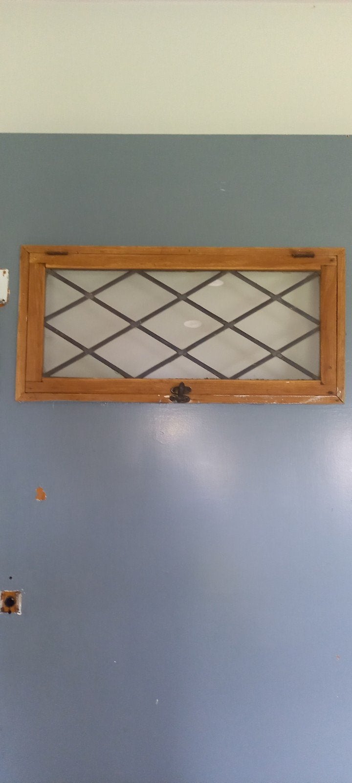Uniek oud glas in lood raampje, Doe-het-zelf en Verbouw, Glas en Ramen, Ophalen, Gebruikt, Minder dan 80 cm, Overige typen