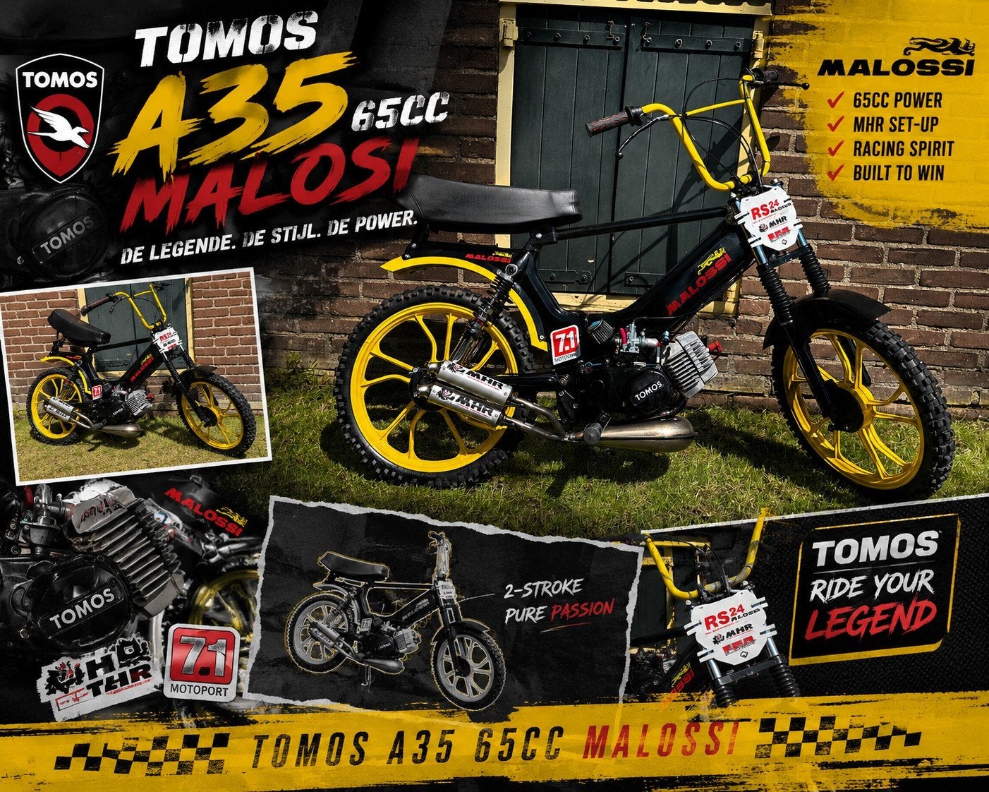 Nieuwe Tomos A35 malossi, Maximaal 45 km/u, 65 cc, Nieuw, Ophalen of Verzenden
