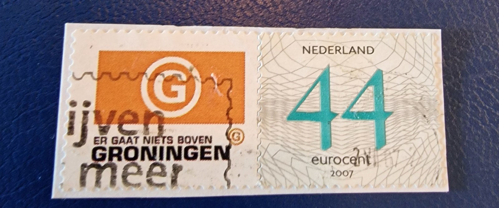 kv954 persoonlijke postzegel 44 eurocent 2007 Groningen, Ophalen of Verzenden, Na 1940, Gestempeld