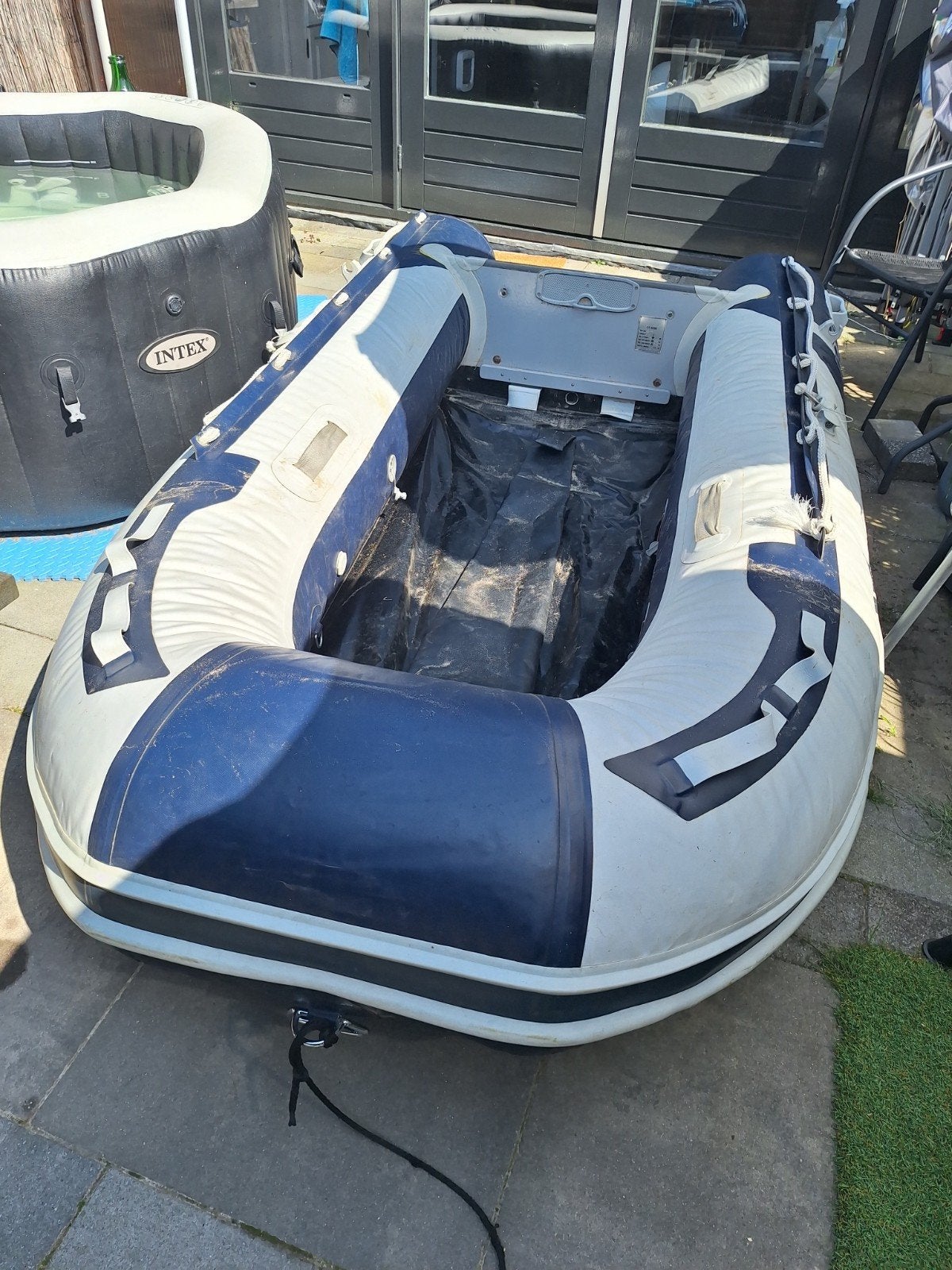 Opblaasboot Mach SD-290 met Suzuki 5pk buitenboordmotor, Ophalen, Buitenboordmotor