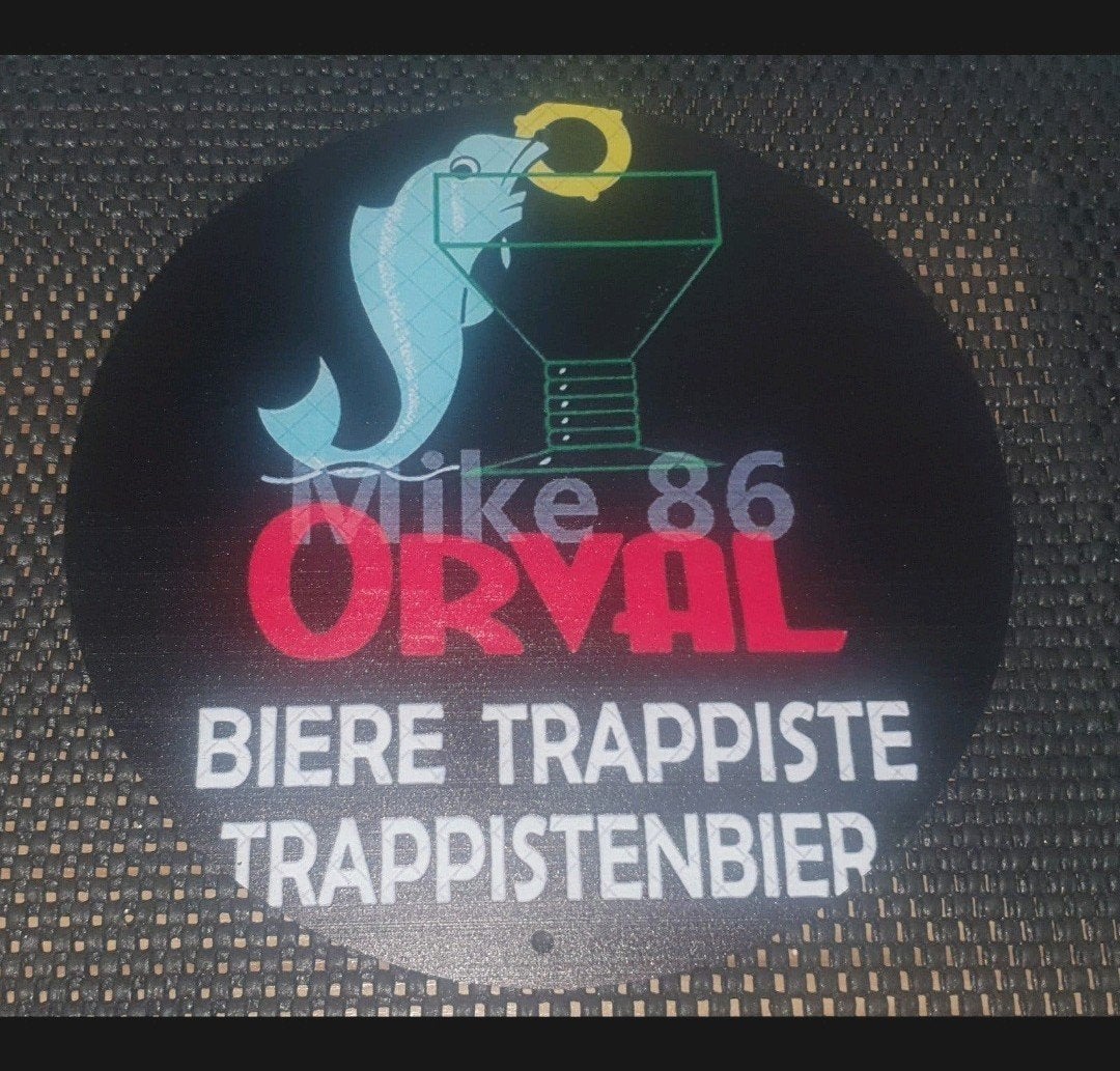 Orval trappistenbier reclamebord, een absolute must-have, Ophalen of Verzenden, Nieuw, Reclamebord, Plaat of Schild, Overige merken