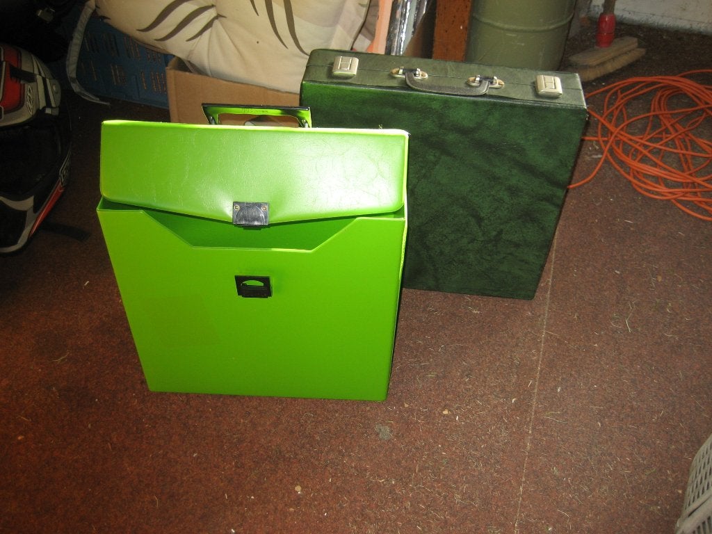 Lp koffers, bakken en mappen veel accessoires, Cd's en Dvd's, Ophalen of Verzenden, Gebruikt, 12 inch