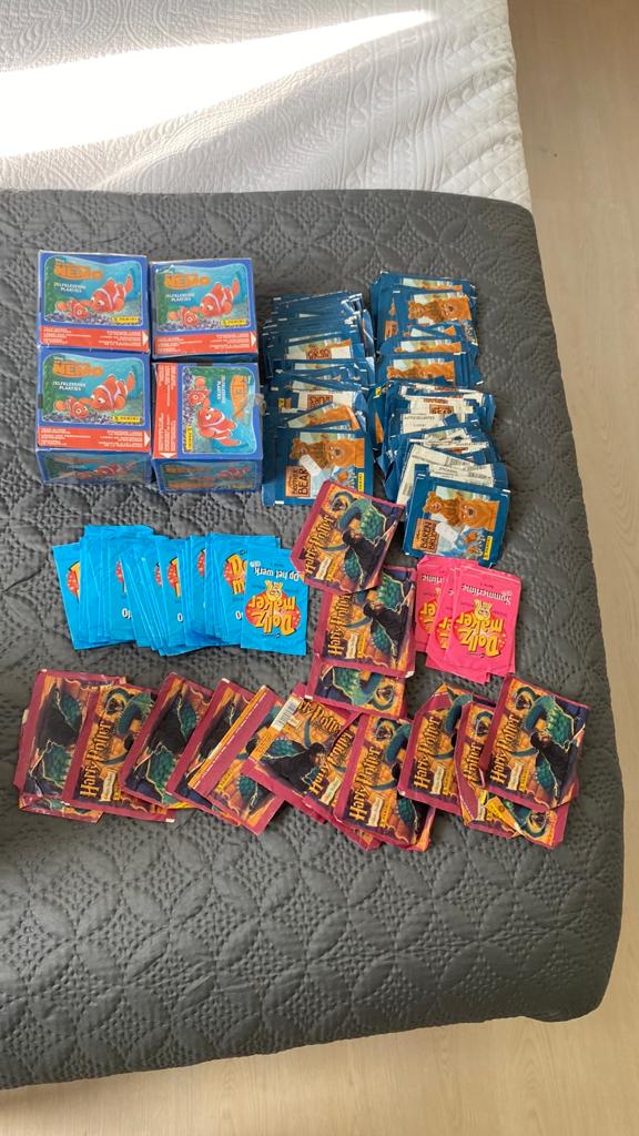 Ca 425 panini sticker zakjes Harry potter nemo brother bear, Ophalen of Verzenden, Zo goed als nieuw