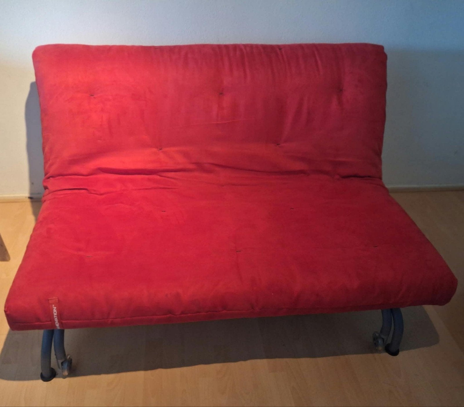 Innovation slaapbank - Rood, Ophalen, Gebruikt, Tweepersoons, Rood