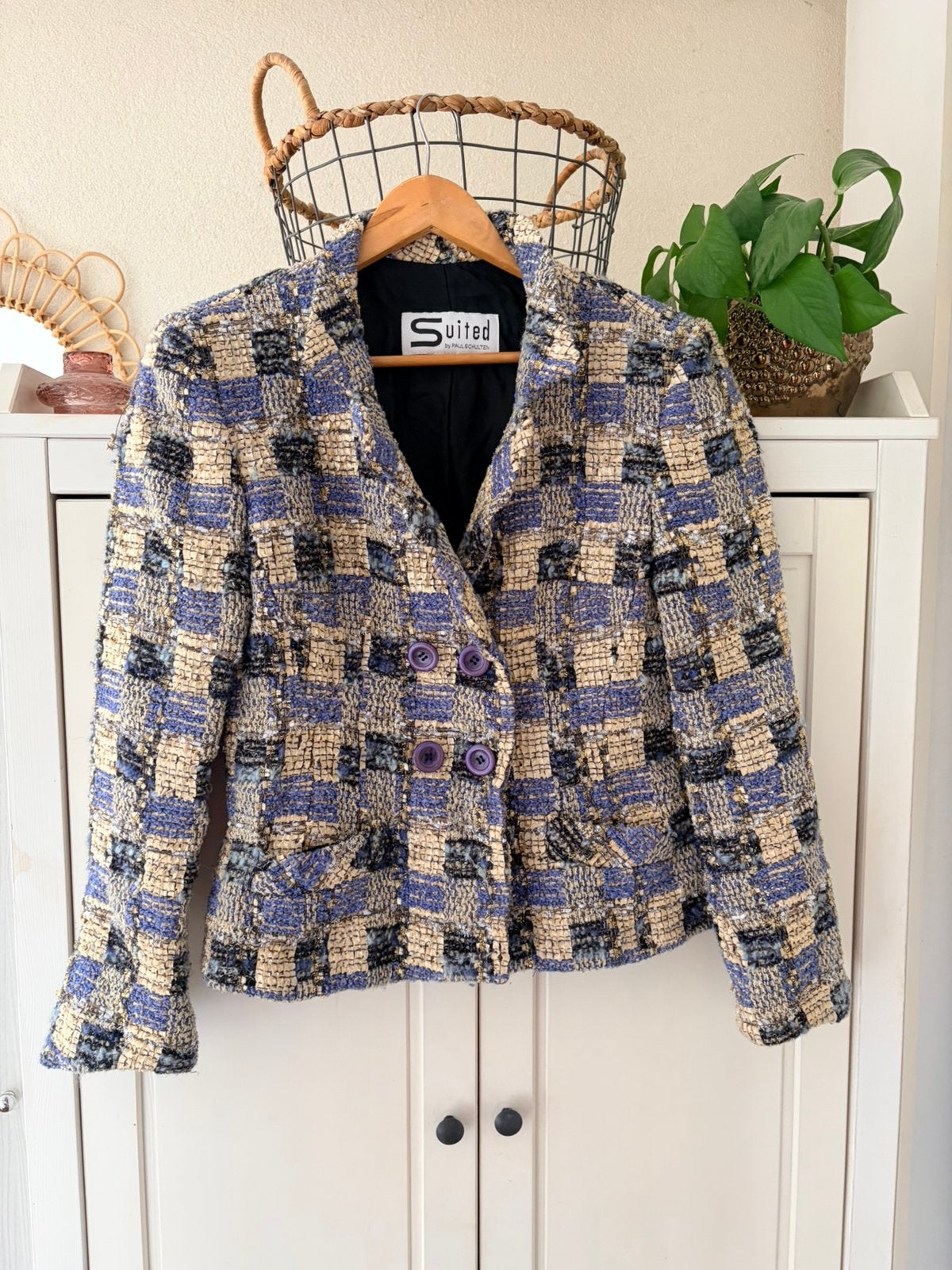 Suited by Paul Schulten blazer/jasje – maat 42, Ophalen of Verzenden, Zo goed als nieuw, Maat 42/44 (L), Blauw