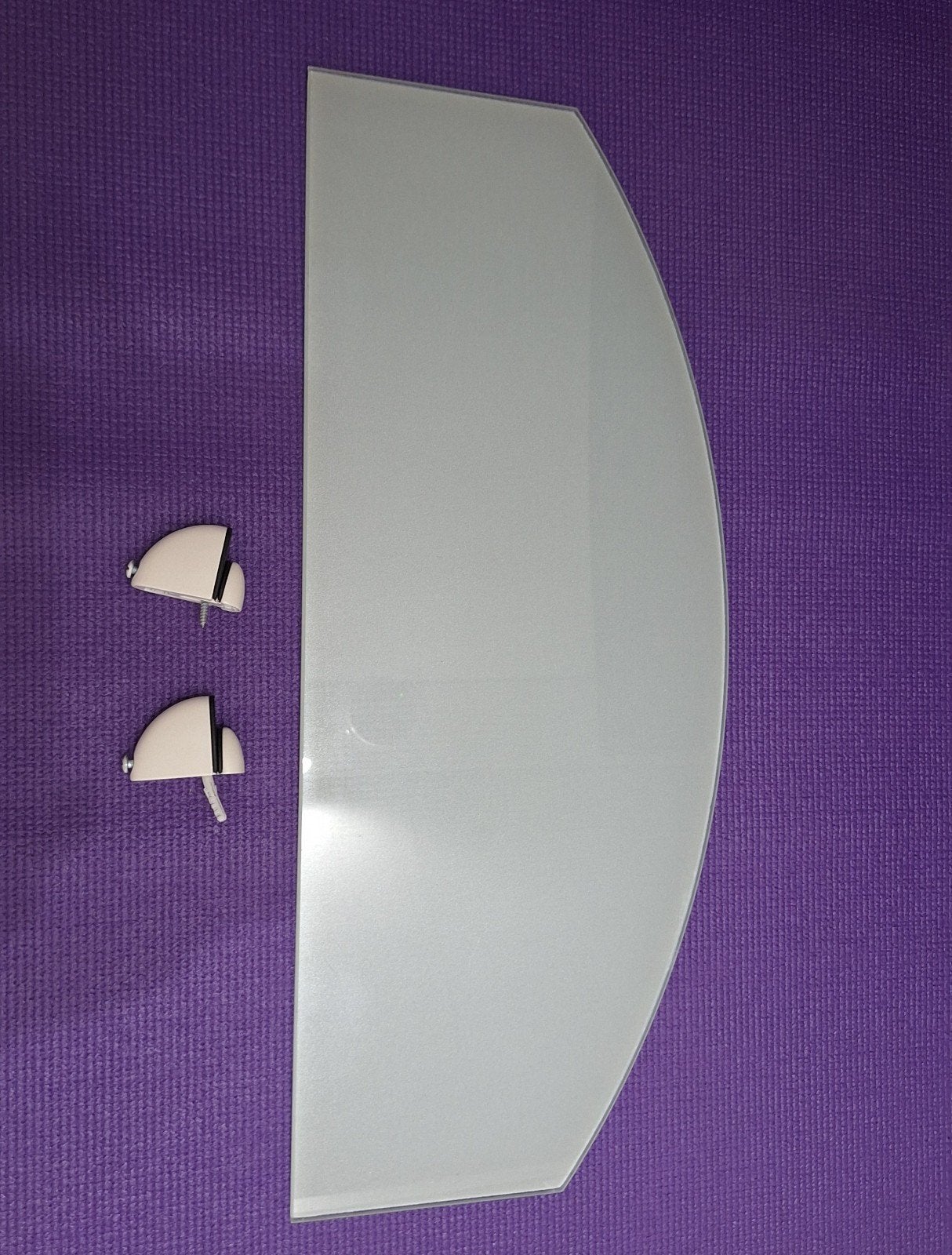 Glazen plankje met bevestiging, Ophalen, Nieuw, Wit, Glas