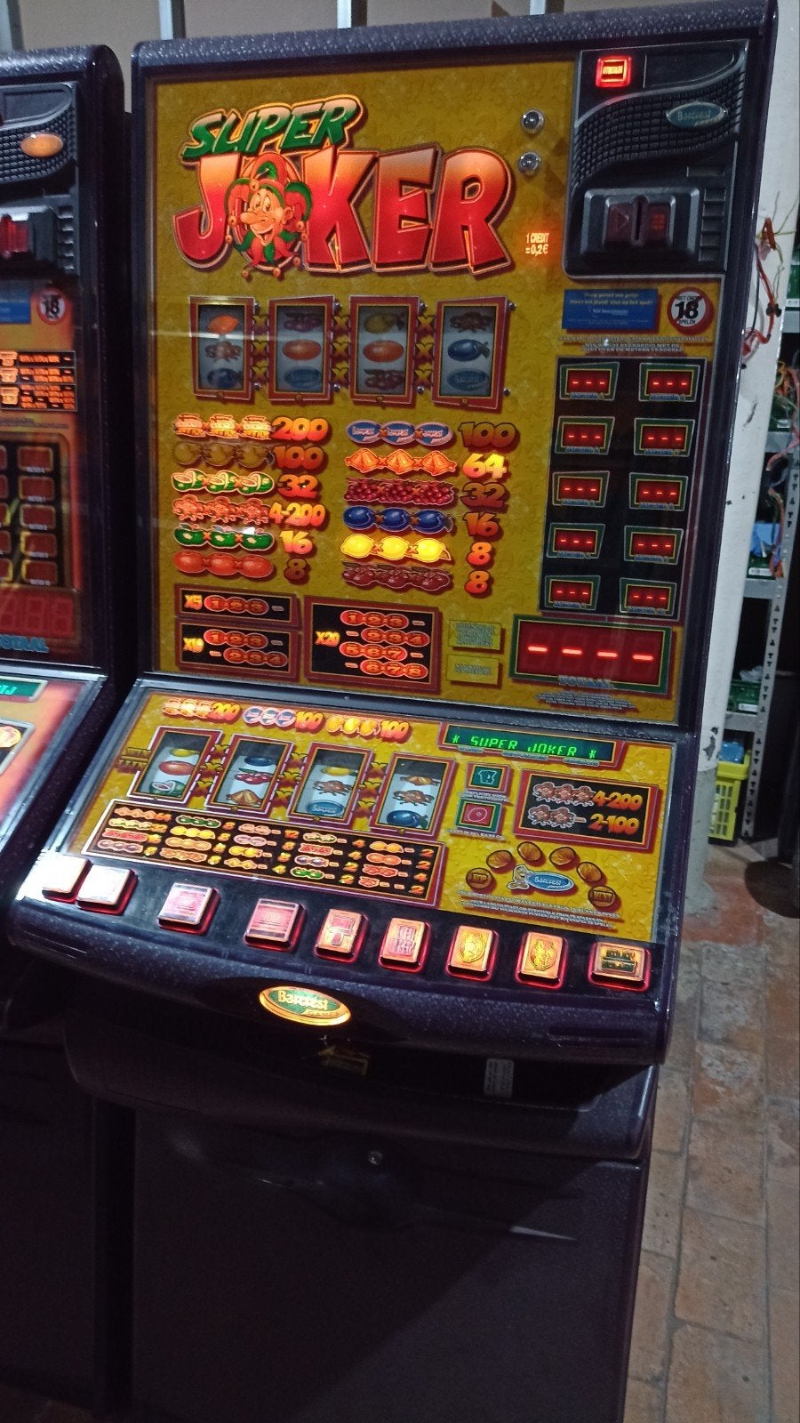 Barcrest Super Joker & Extra Joker fruitautomaat (MPU5), Euro, Ophalen, Gebruikt, Met sleutels