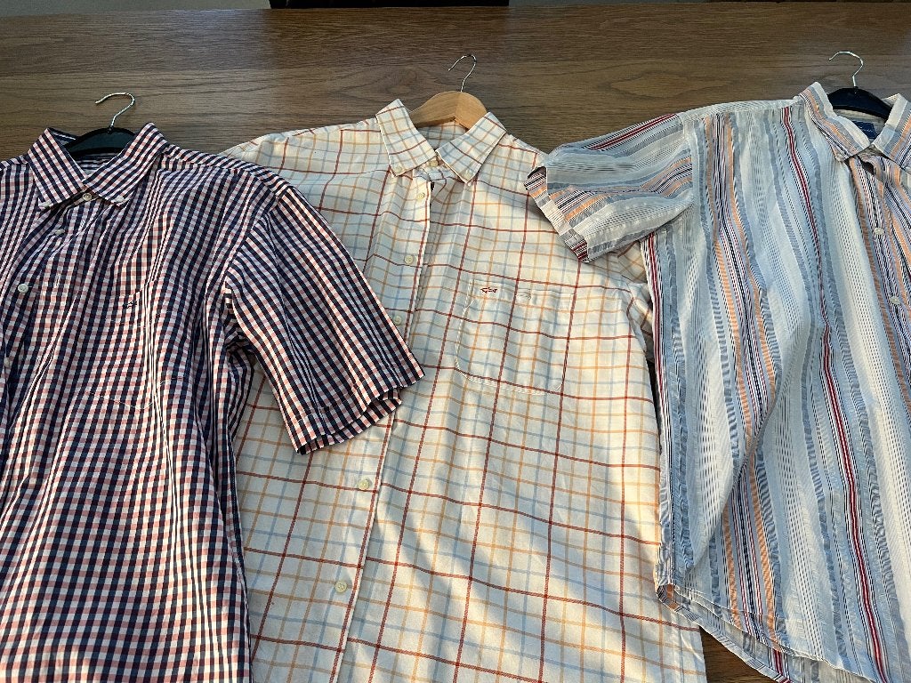 Drie merk heren overhemden in één koop, Kleding | Heren, Overige kleuren, Ophalen of Verzenden, Zo goed als nieuw, Paul & Shark