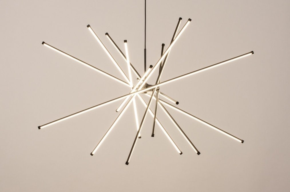 Led mikado 120 cm hanglamp tafel bank vide hal dimbare lamp, Ophalen of Verzenden, Nieuw