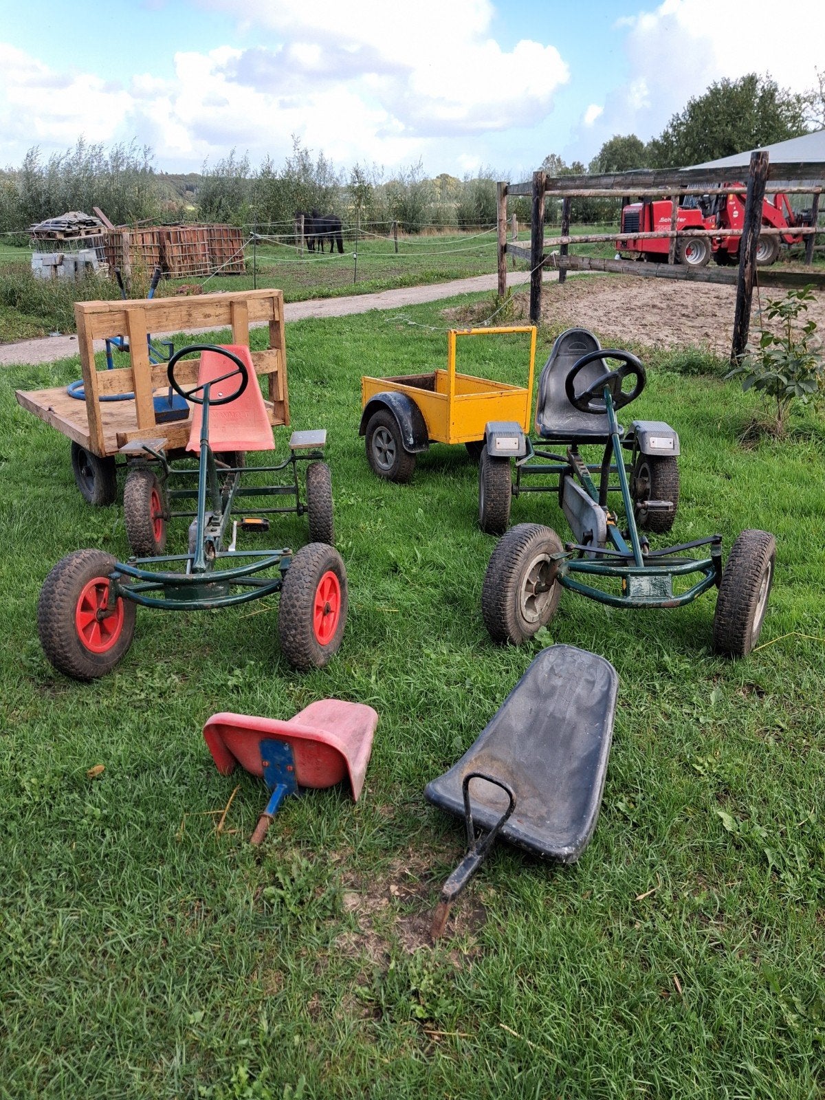 Diverse skelters en aanhangers, Ophalen of Verzenden, Gebruikt, Trapvoertuig