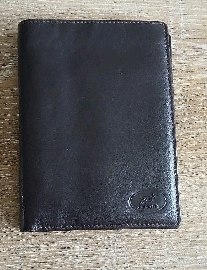 Rubinstein leren heren portemonnee genuine leather pasjes, Ophalen of Verzenden, Zo goed als nieuw, Overige merken, Leer