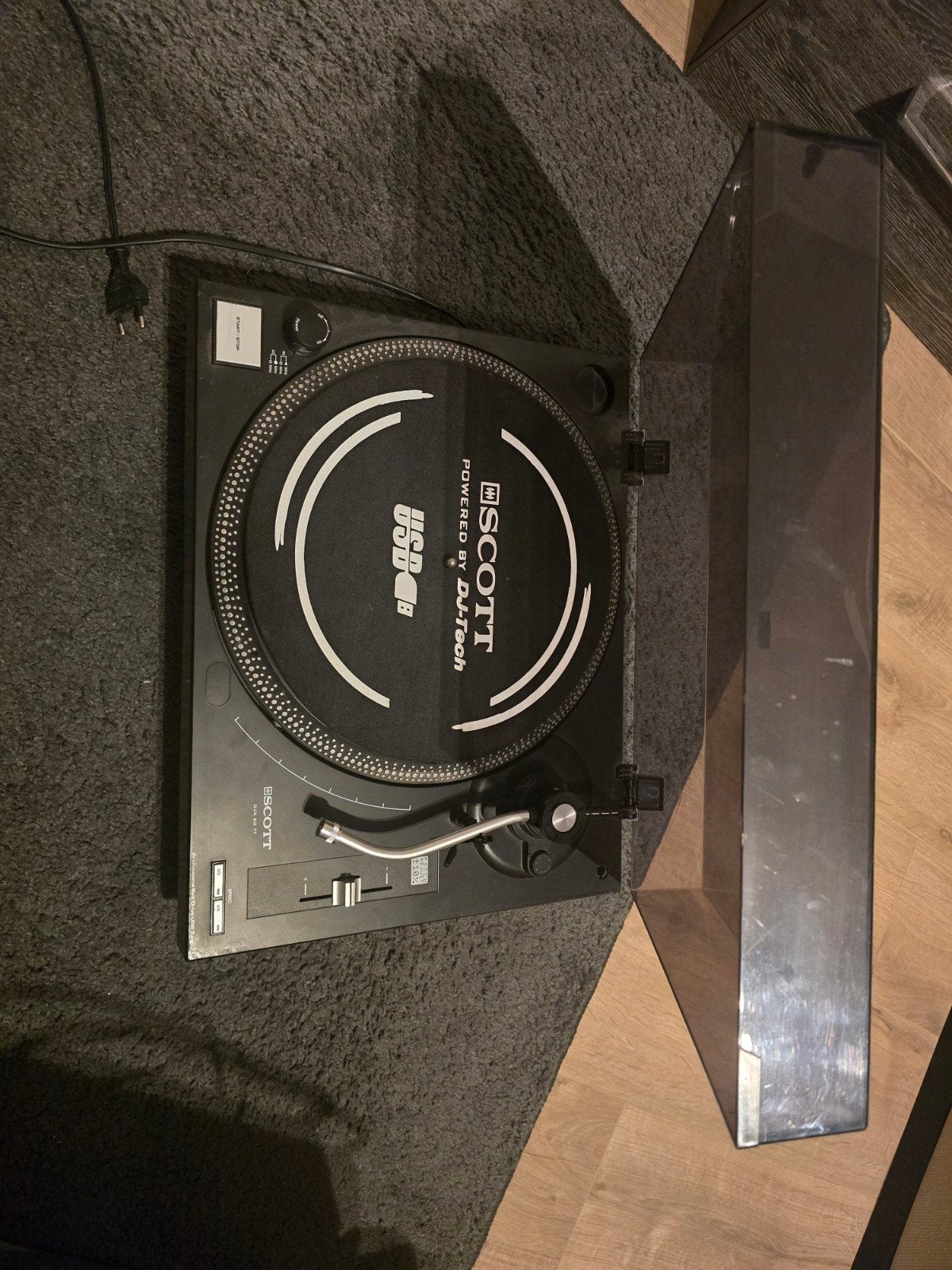 Platenspeler USB - Scott DJX 60 TT (zonder naald), Overige merken, Gebruikt, Pitch-regelaar, Ophalen of Verzenden