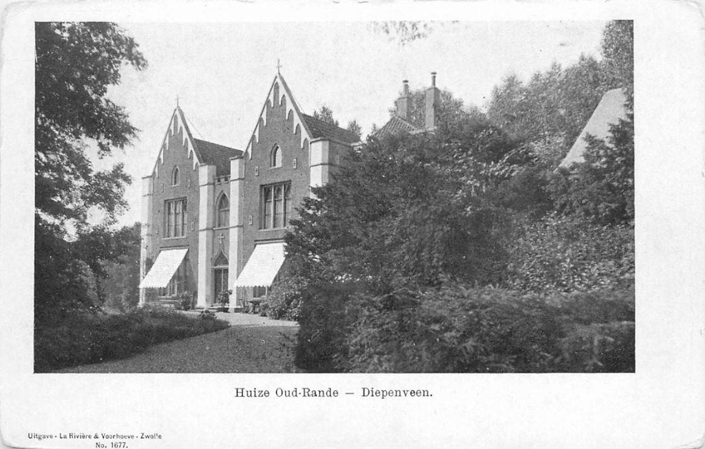 378-292-033 Diepenveen Huize Oud-Rande, Ophalen of Verzenden, Voor 1920, Overijssel