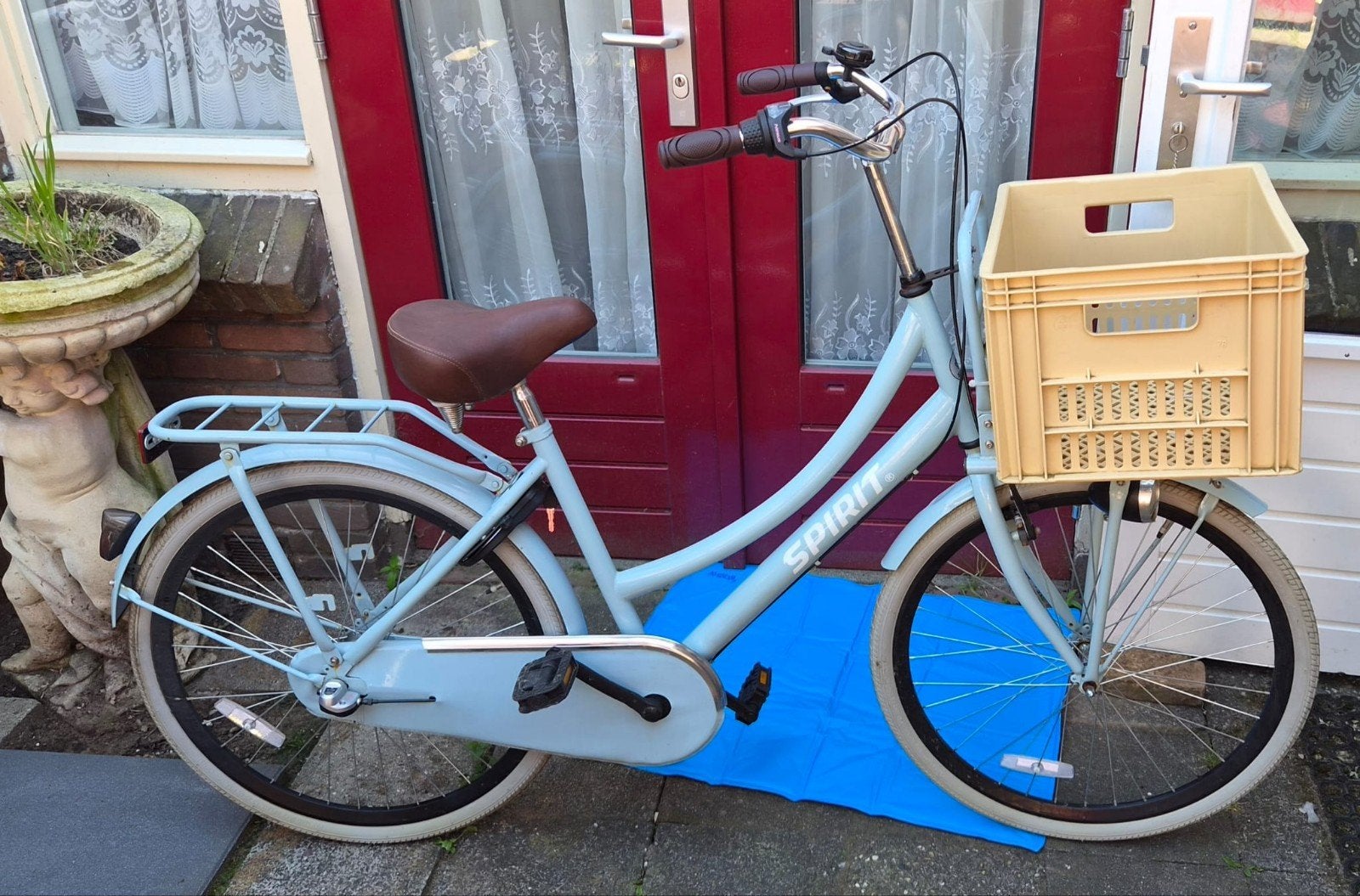 Spirit Cargo N3 meidenfiets 26 inch Turquoise, Ophalen, Terugtraprem, Gebruikt, Minder dan 47 cm