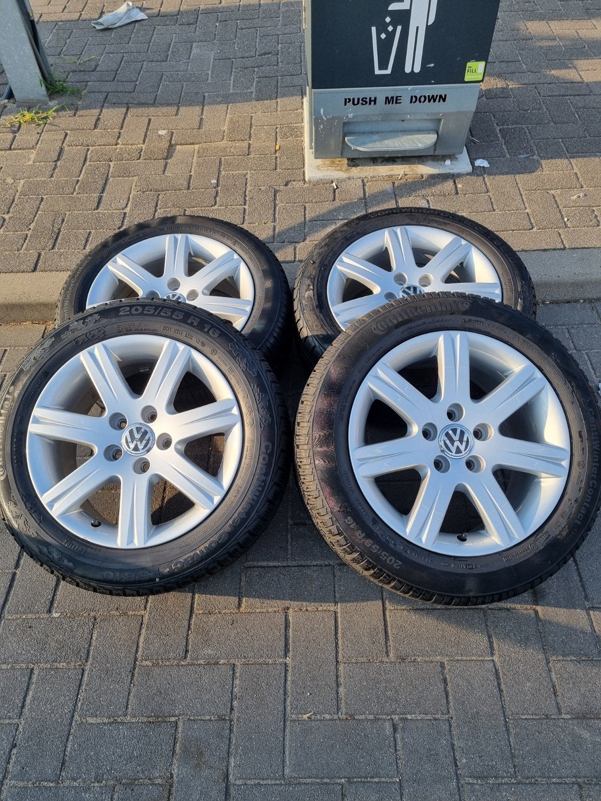BBS RD366, audi/volkswagen velgen met winterbanden 7Jx16 H2, Auto-onderdelen, Ophalen of Verzenden, Winterbanden, Velg(en)