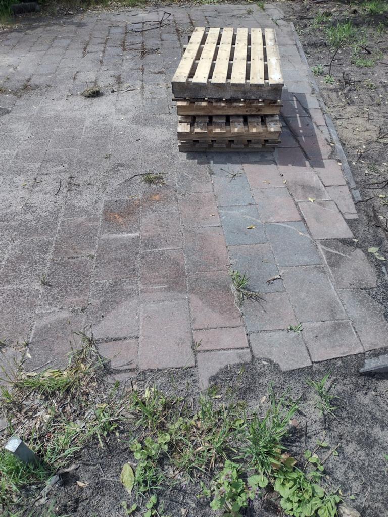 Terras stenen gratis af te halen, Tuin en Terras, Tegels en Klinkers, Ophalen, Gebruikt, Beton, Klinkers