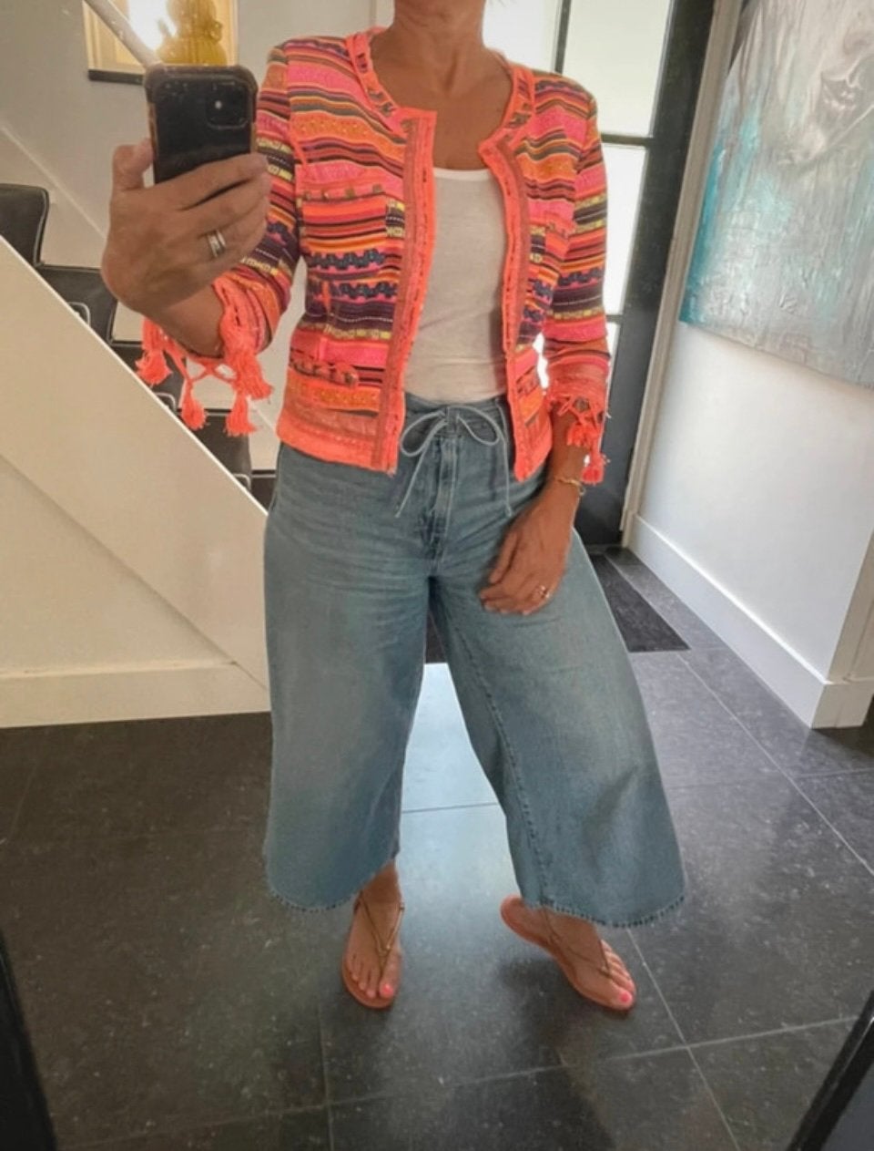 AMBIKA, super leuk/hip kleurrijk jasje, S/M, Kleding | Dames, Maat 38/40 (M), Meerkleurig, Ophalen of Verzenden, Zo goed als nieuw