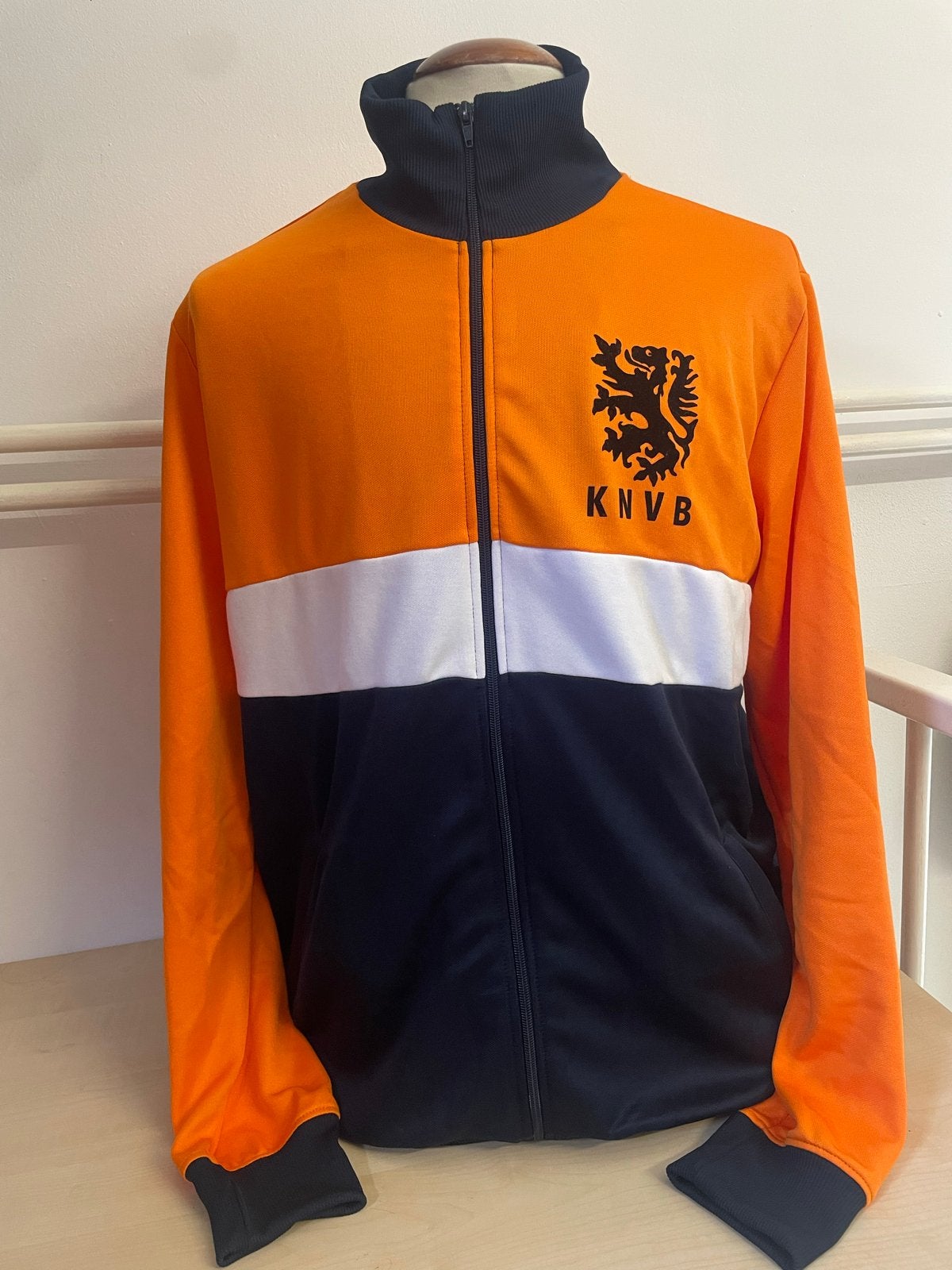 KNVB Oranje jack Maat XXL, Ophalen of Verzenden, Gebruikt, Overige binnenlandse clubs, Overige typen