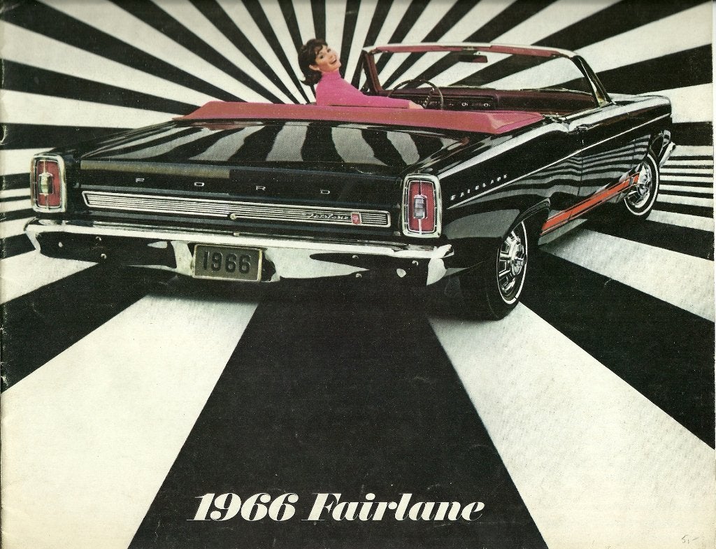 Ford Fairlane convertible folder, Ophalen of Verzenden, Gelezen, Ford