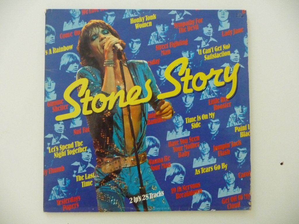 2lp THE ROLLING STONES - STONES STORY - Decca Records, 1981, Gebruikt, Pop, Ophalen of Verzenden, Gatefold hoes