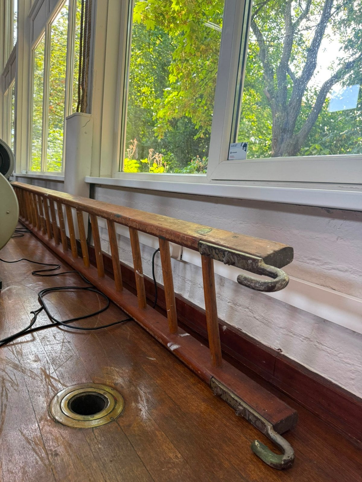 oude gymladder, Ophalen, Gebruikt