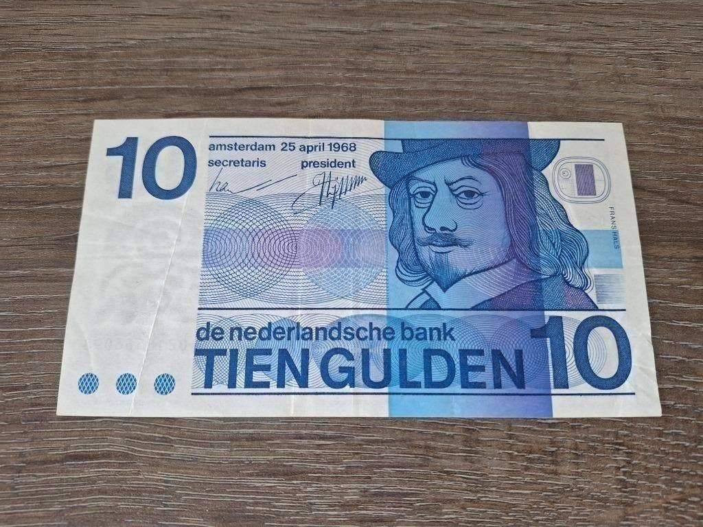 Net biljet 10 gulden Frans Hals 1968, met bullseye, Postzegels en Munten, Bankbiljetten | Nederland, Ophalen of Verzenden, 10 gulden
