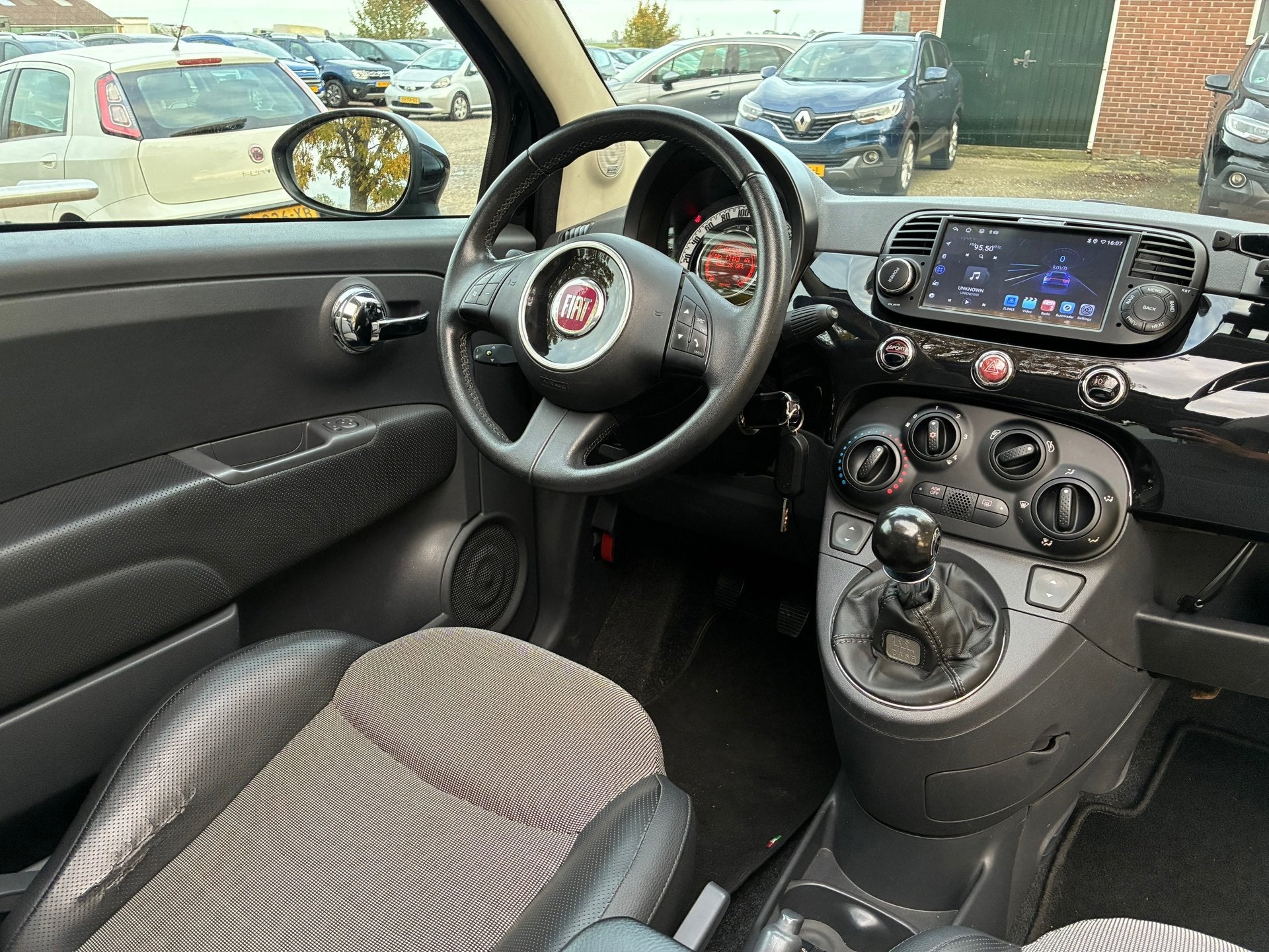 Fiat 500 1.4-16V byDiesel | Half leder + Cruise + Apple car, Auto's, Euro 5, 101 pk, Gebruikt, 4 cilinders