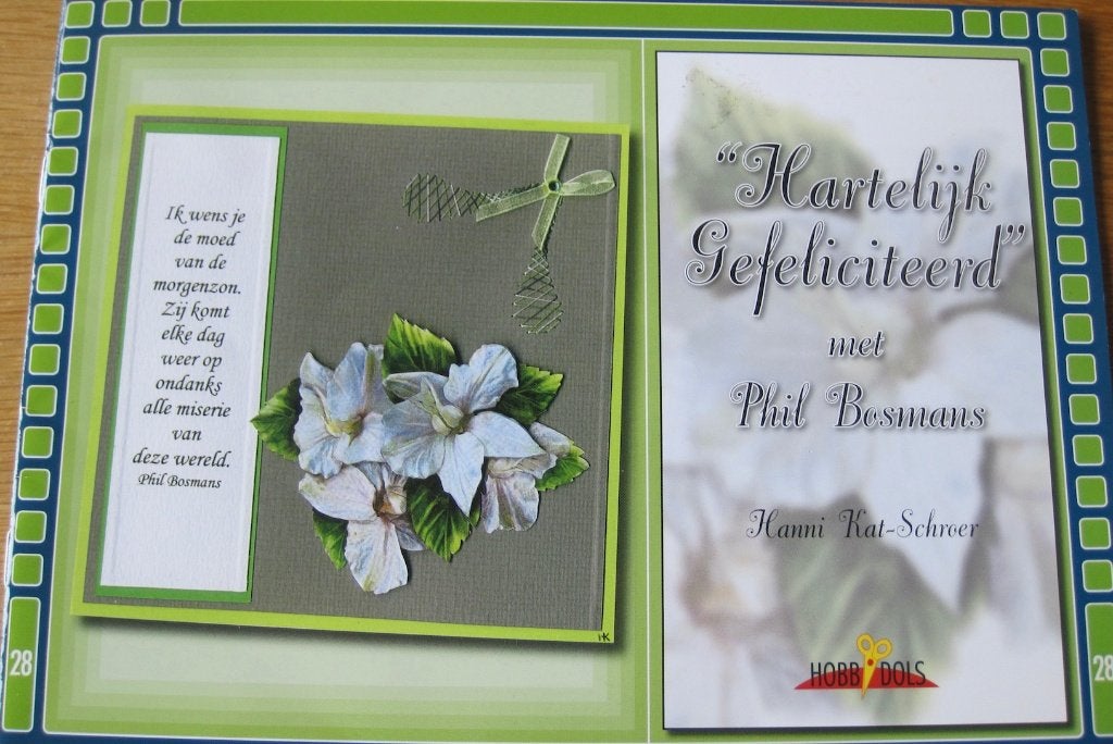 Hartelijk gefeliciteerd - borduren op kaart, Boeken, Ophalen of Verzenden, Zo goed als nieuw, Borduren en Naaien