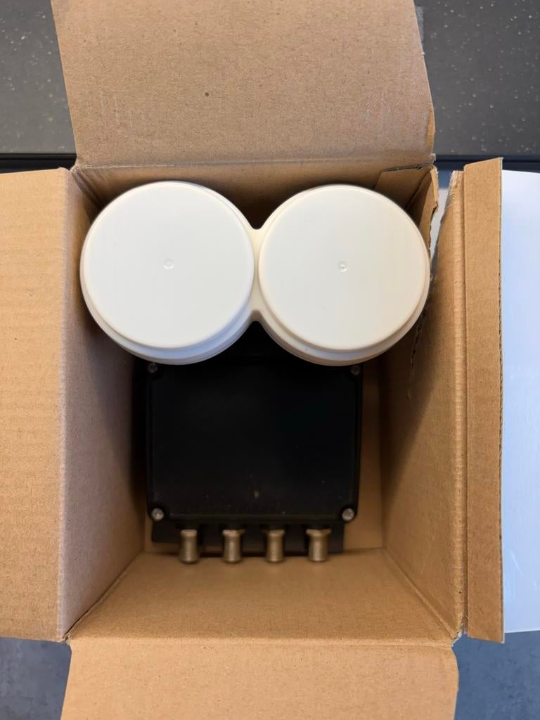 Inverto Quad Monoblock 23mm LNB 4.3 voor 80cm schotel, Ophalen of Verzenden, Zo goed als nieuw, (Schotel)antenne, Overige merken