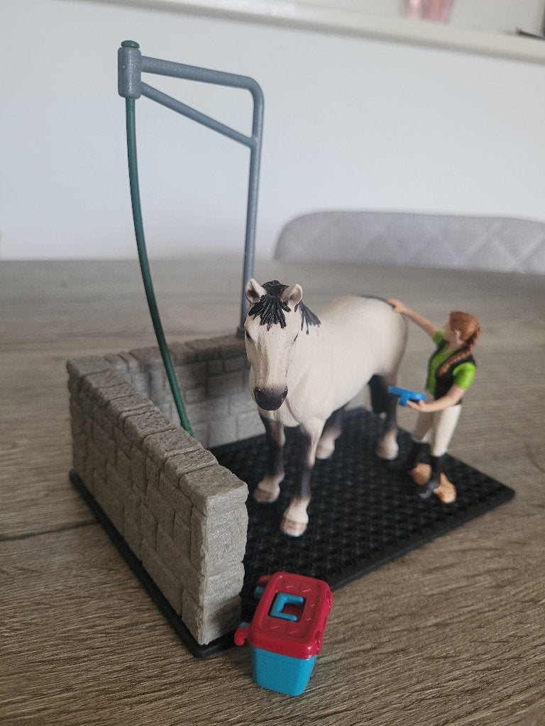 Schleich Horse Club Wasplaats voor Paarden, Verzamelen, Speelgoed, Ophalen of Verzenden, Zo goed als nieuw