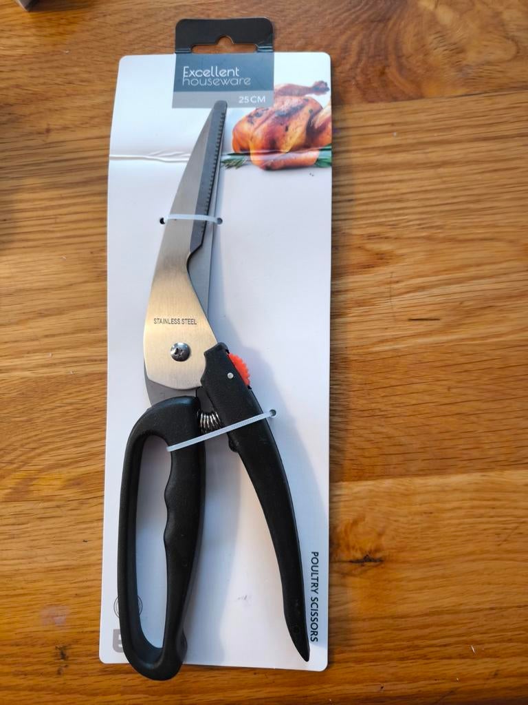 Gevogelte schaar, nieuw in de verpakking, Ophalen of Verzenden, Nieuw, Rvs of Chroom