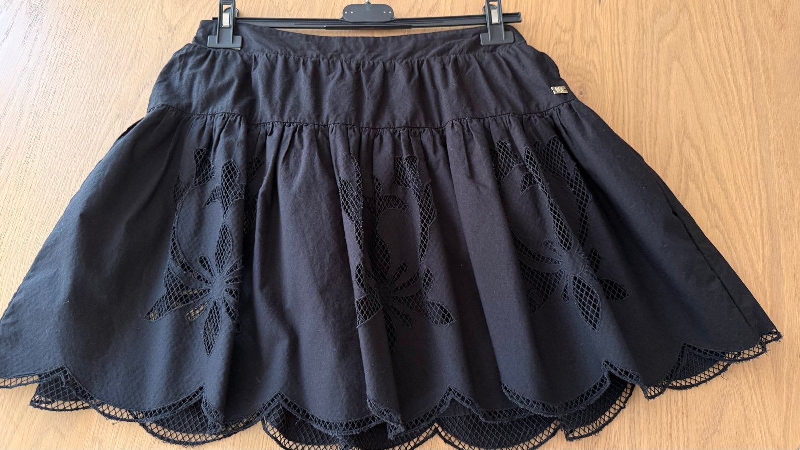 Nikkie by Kate Moss zwart broderie rokje, Maat 38/40 (M), Zwart, Nieuw, Ophalen of Verzenden