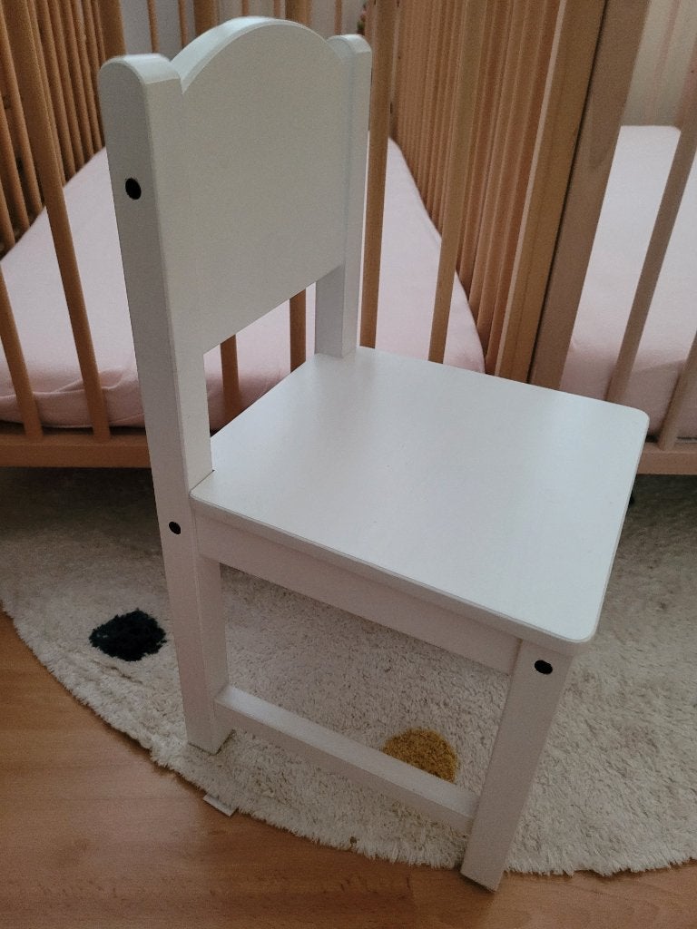 kinderstoeltje wit, Kinderen en Baby's, Ophalen, Zo goed als nieuw, Stoel(en)