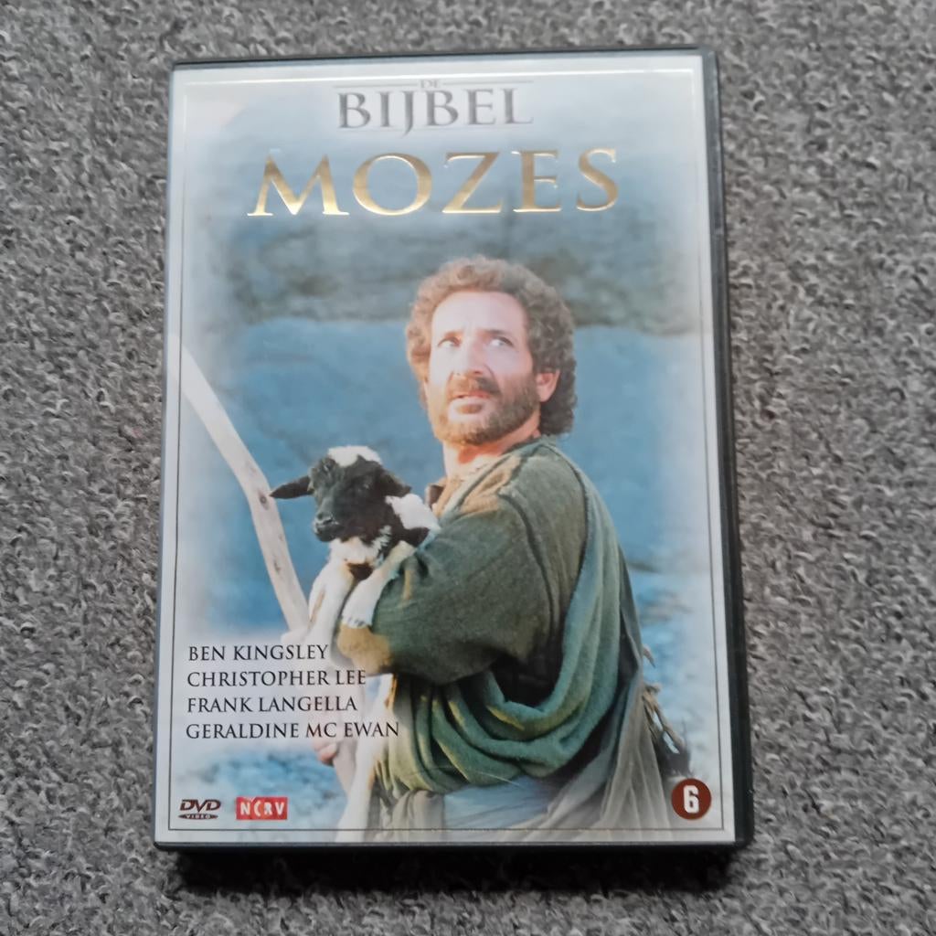 De Bijbel: Mozes DVD - Ben Kingsley, Christopher Lee, Cd's en Dvd's, Dvd's | Overige Dvd's, Gebruikt, Vanaf 6 jaar, Ophalen of Verzenden