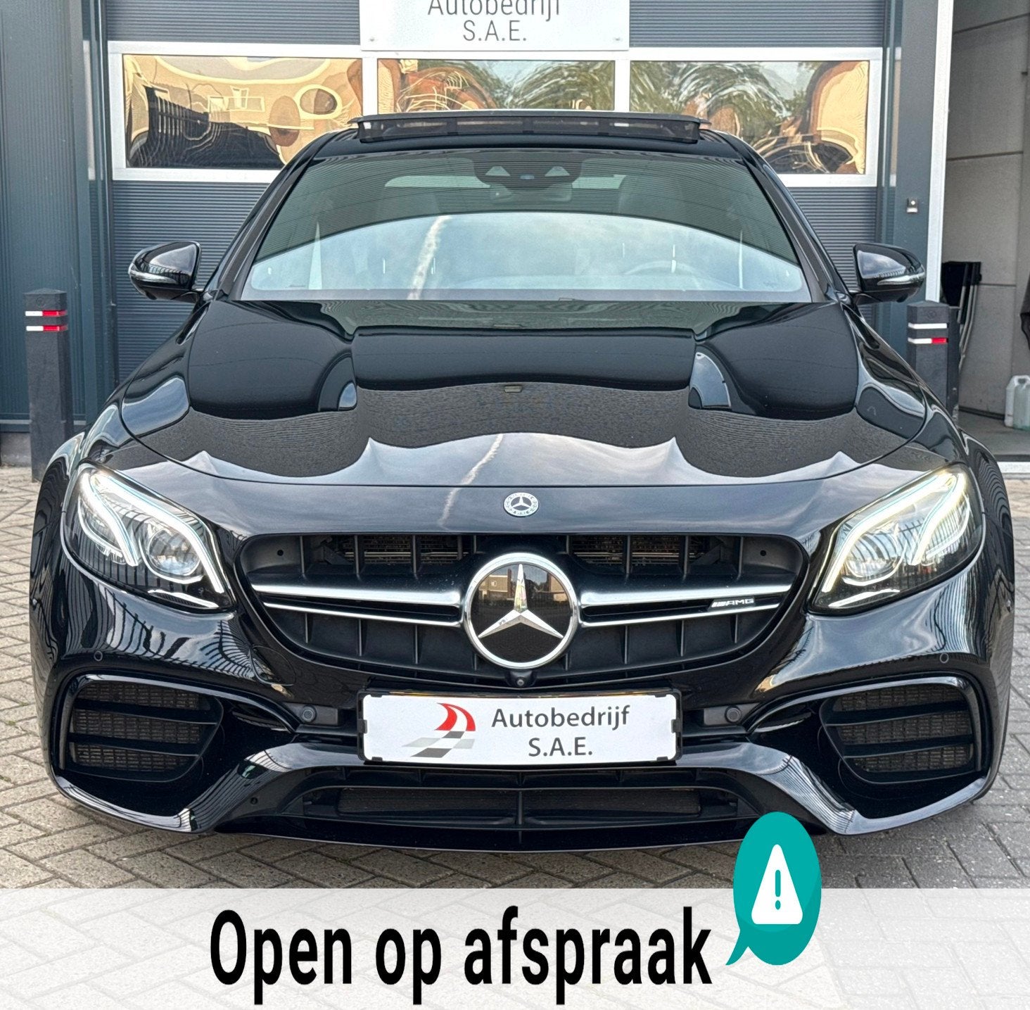 Mercedes-Benz E-klasse AMG 63 S 4MATIC PANO HUD BURMESTER ME, Automaat, Zwart, Vierwielaandrijving, Sedan