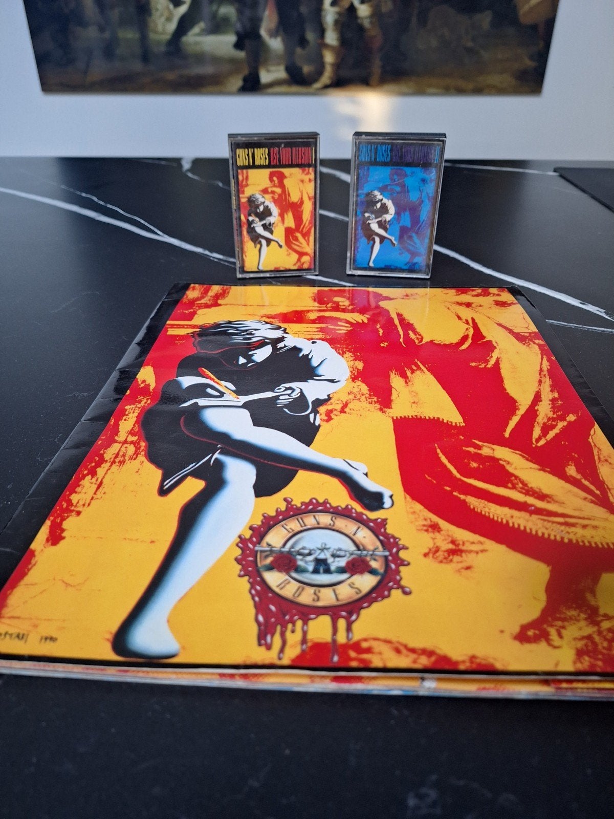 Zeldzame Guns N' Roses Use Your Illusion I & II + Tourbook, Ophalen of Verzenden, Zo goed als nieuw, 1 bandje