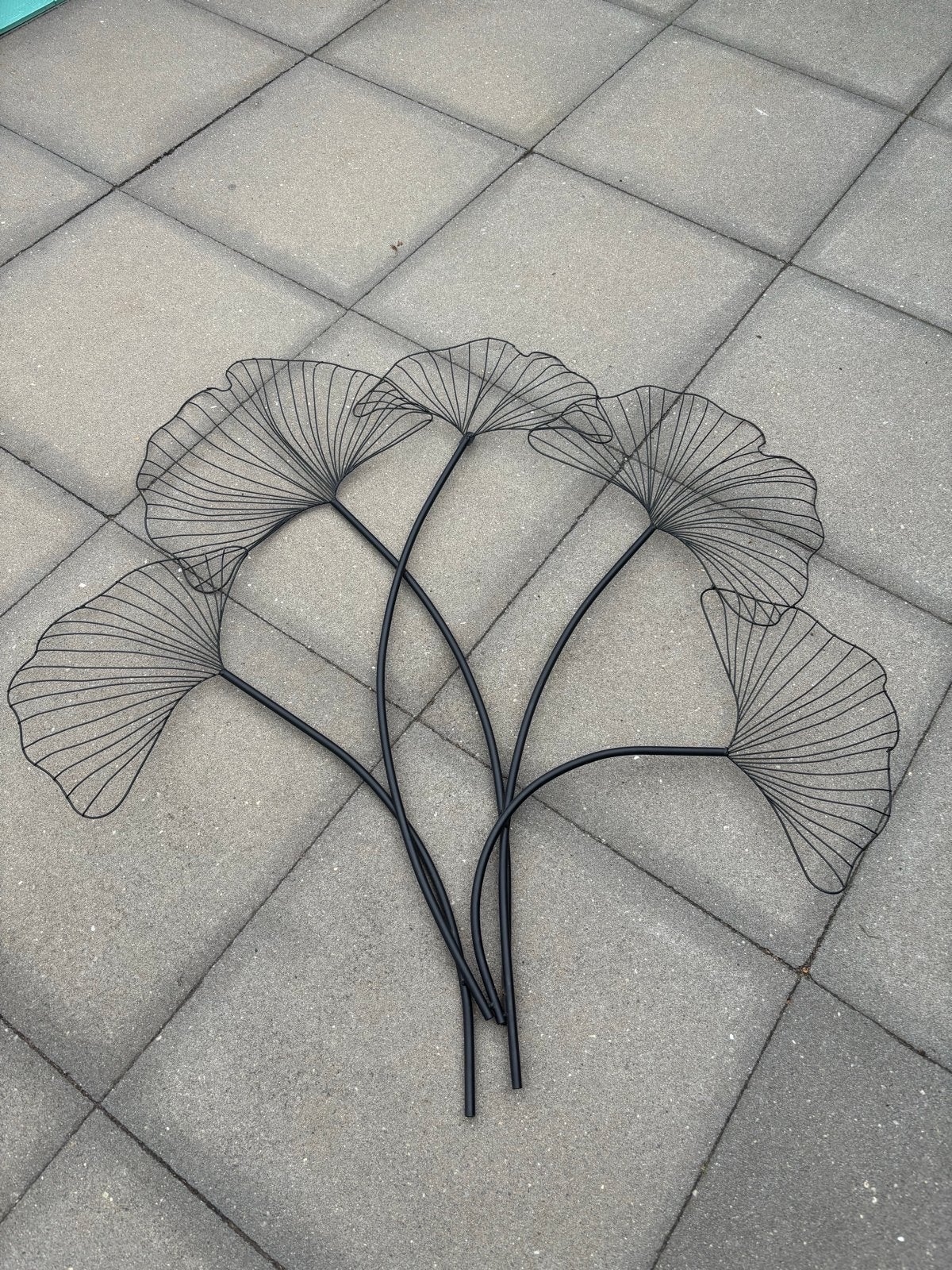 Metalen wanddecoratie met bladeren, Ophalen, Metaal, Wandsculptuur, Gebruikt