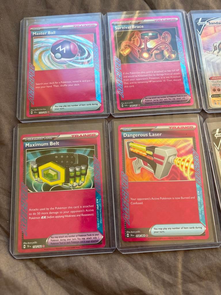 Pokémon kaarten V, Trainer, Ace Spec, Ophalen of Verzenden, Gebruikt, Meerdere kaarten