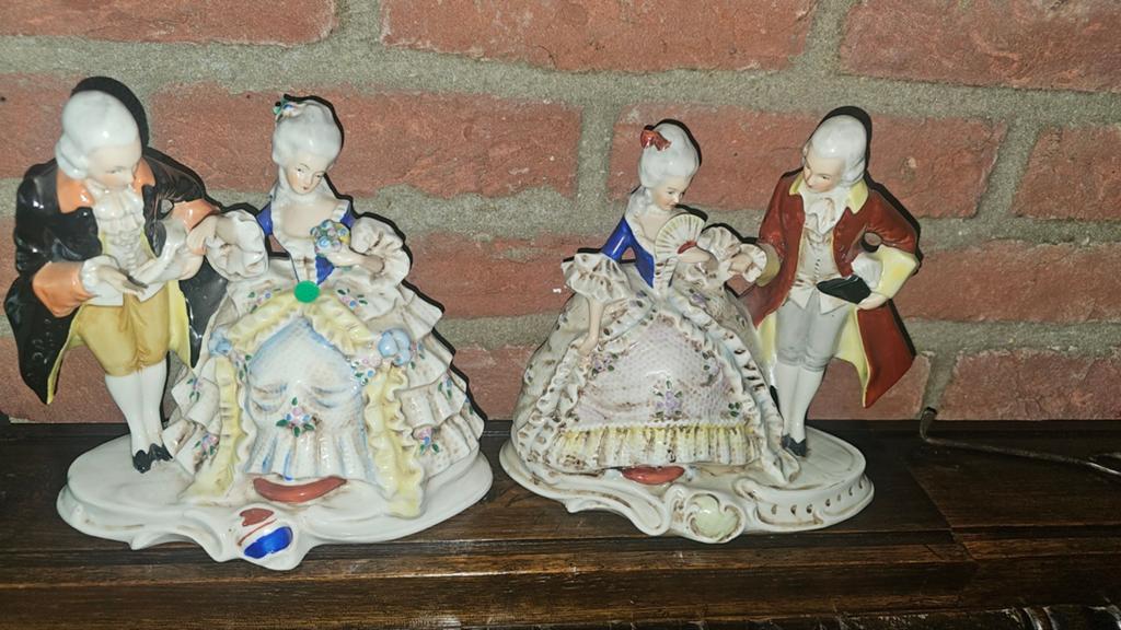 Prachtige gräfenthal porseleinen beeldjes, Ophalen of Verzenden