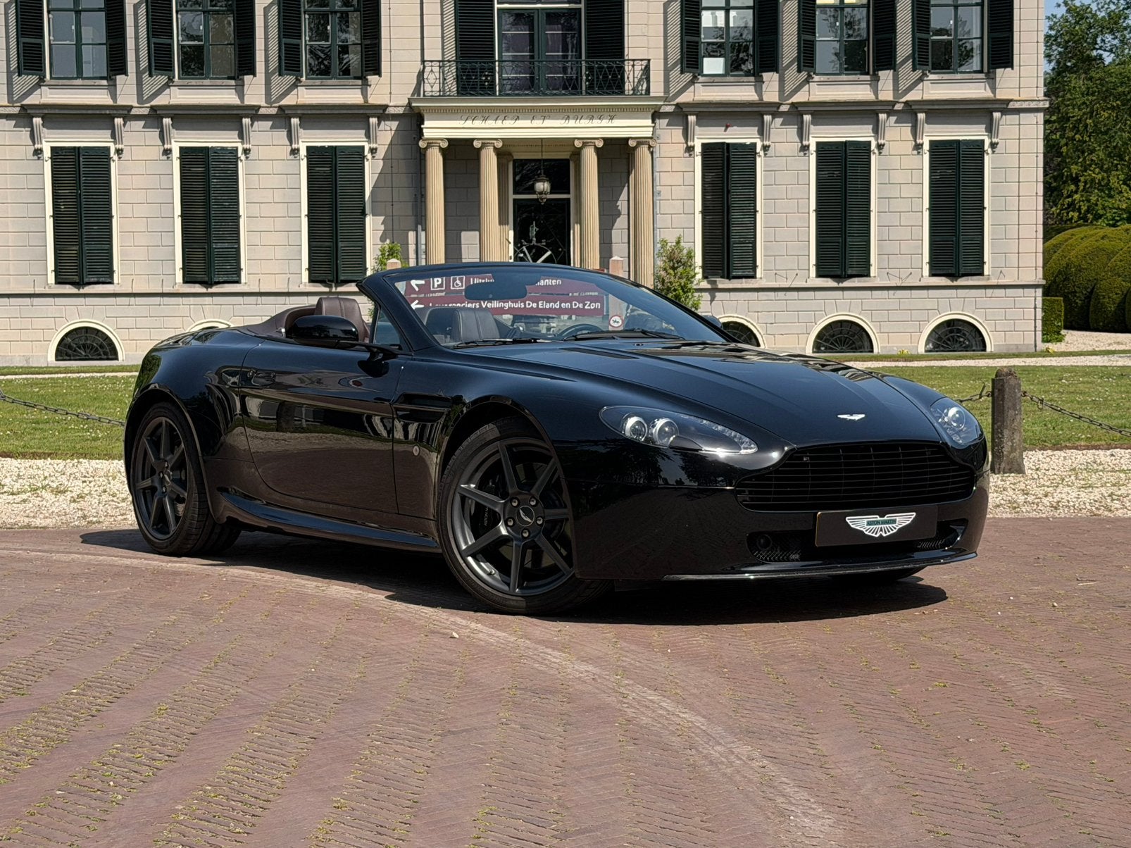 Aston Martin V8 Vantage Roadster 4.3 Sportshift, Auto's, Automaat, Achterwielaandrijving, Cabriolet, Zwart