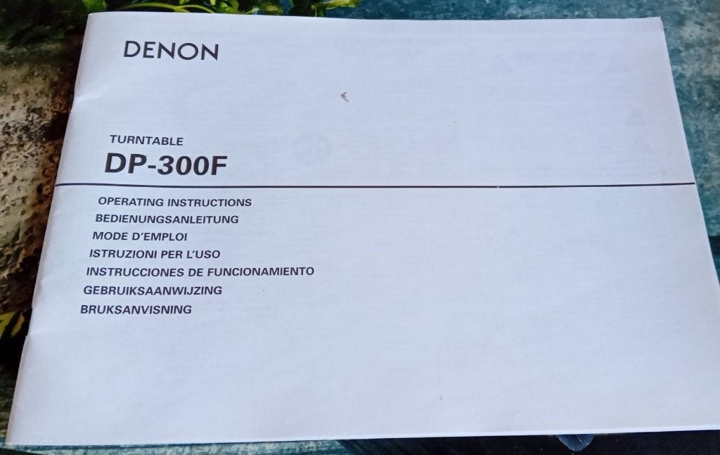 Handleiding Denon DP-300F Platenspeler, Ophalen of Verzenden, Zo goed als nieuw, Platenspeler, Overige merken