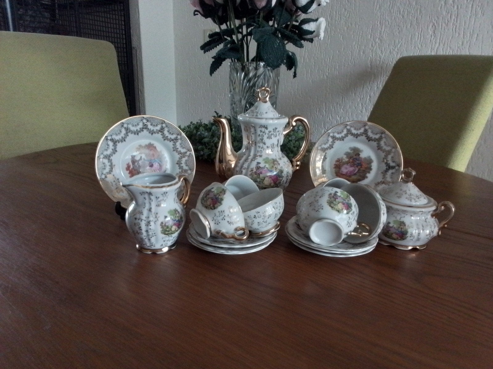 Mocca serviesje, Antiek en Kunst, Antiek | Servies compleet, Ophalen of Verzenden