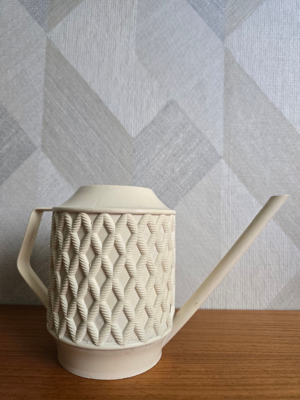 Vintage Emsa gieter crème - jaren 60/70 retro design, Ophalen of Verzenden