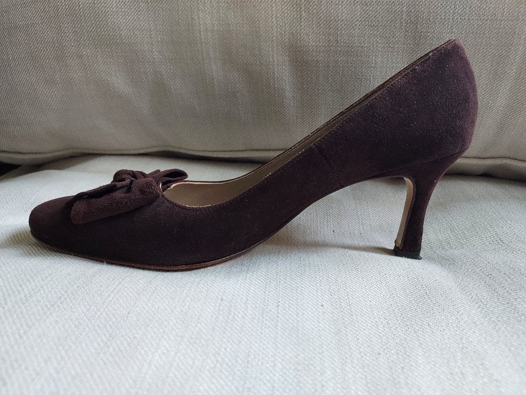 Bruine suede schoentjes, Peter Kaiser     maat 36 (3,5), Peter Kaiser, Pumps, Bruin, Verzenden
