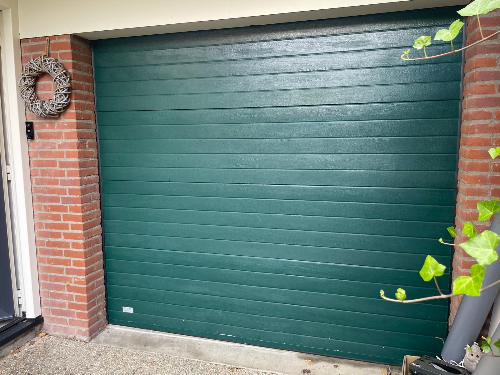 Garagedeur sectionaaldeur met elektrische opener, Ophalen, Gebruikt, 120 cm of meer, Garagedeur