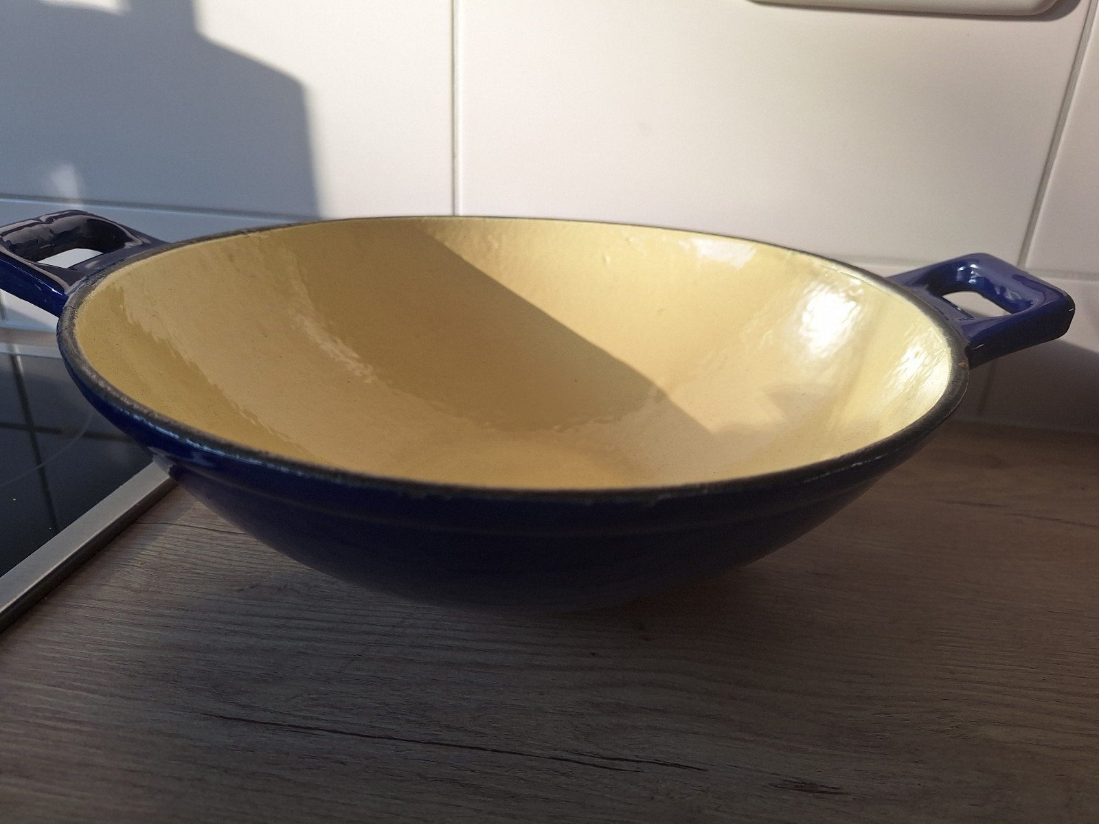 Gietijzeren wokpan, Ophalen of Verzenden, Gietijzer, Wok